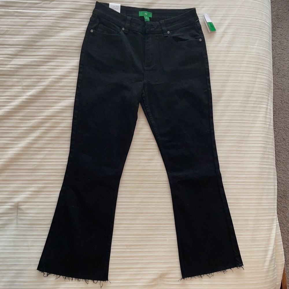 Dip Brand Black Flare Crop Jeans